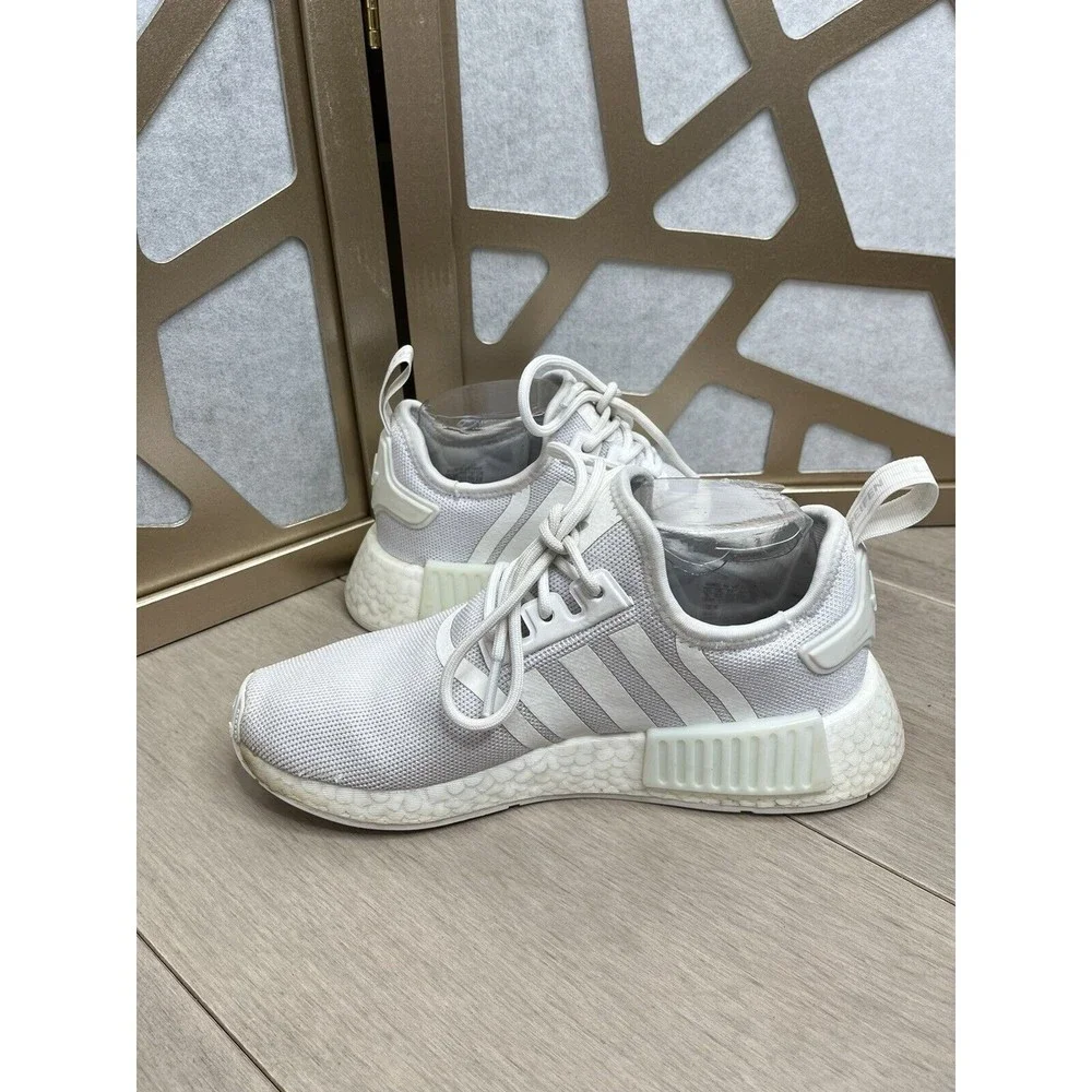Adidas NMD_R1 refind J PRIMEBLUE Cloud White Big girls 5 youth sneakers shoes